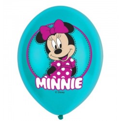 6 Balões Latex Minnie