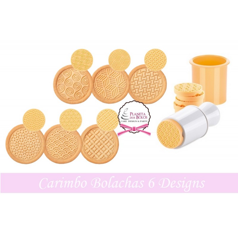 Conjunto Carimbos para Bolachas 6 Designs