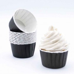 24 Formas Cup Cakes Pretas