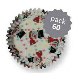 Pack 60 Tacinhas Flocos de Neve PME