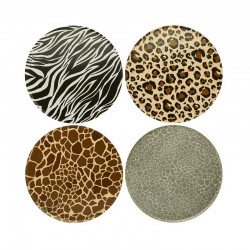 8 Pratos Animal Print