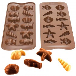 Molde Silicone Conchas e...