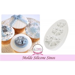 Molde Silicone Pequenos  Sinos 