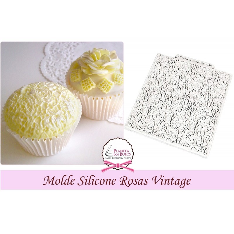 Molde Silicone Marcador Rosas Vintage