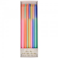 16 Velas Multicoloridas