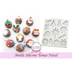 Molde Silicone Tema Natal 