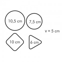 Formas p/ alimentos CHEF 4 pcs Tescoma