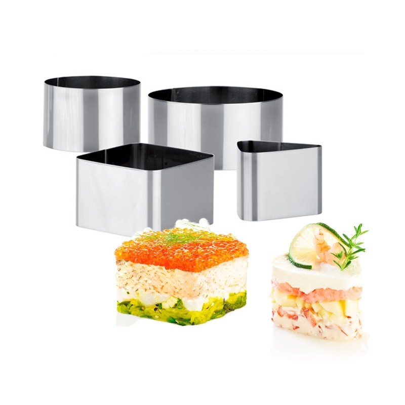 Formas p/ alimentos CHEF 4 pcs Tescoma