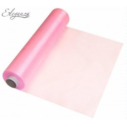 Rolo Organza Rosa Forte 25m