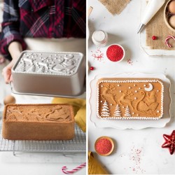 Forma Bundt Trenó Pai Natal