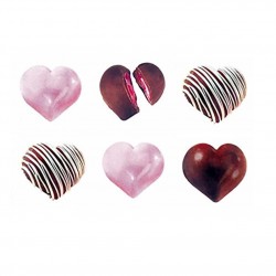 Molde de Doces e Chocolate Heart Truffle Wilton 