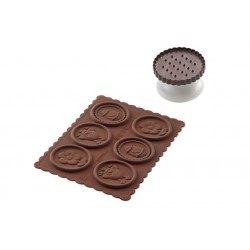 Kit de Cortador e Moldes para Chocolate e Doces 