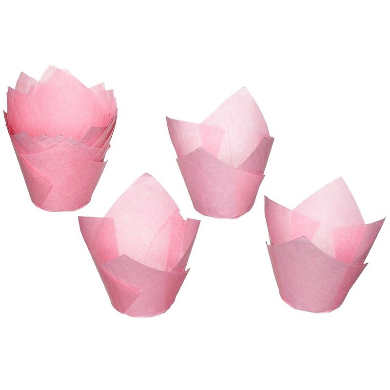 Pack de 100 para Muffins 6 cm Forma Tulipa