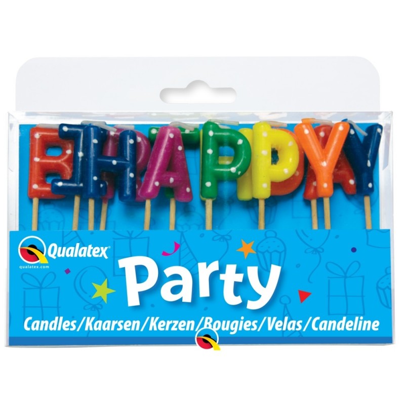 Velas Multicores Happy Birthday