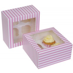 Caixa 4 Cup Cakes Circus Pink