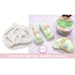 Molde de Silicone Jardim de Caracol