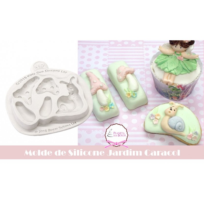 Molde de Silicone Jardim de Caracol