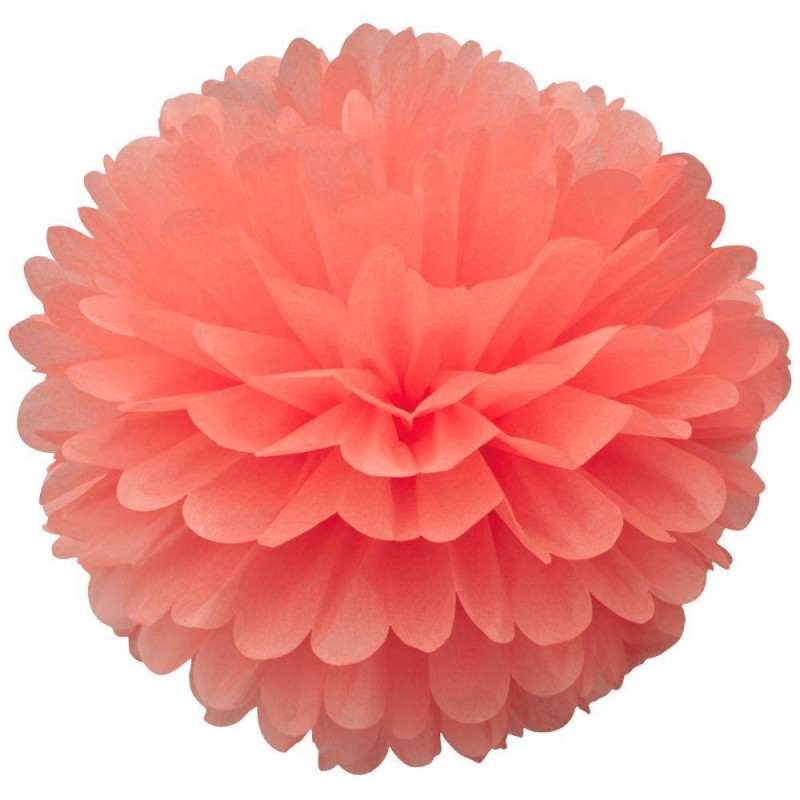 Pom Pons Flamingo Coral