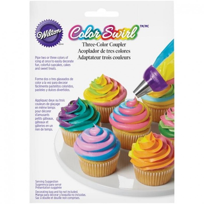 Acoplador Wilton ColorSwirl Tri-Color Large 