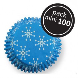 Pack 100 Mini Tacinhas / Invólucros Flocos de Neve