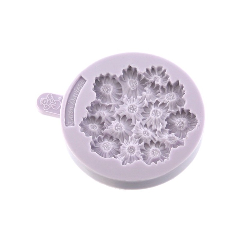 Molde de Silicone Topo de Cup Cake Margaridas