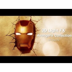 Máscara Iron Man 3D Decorativa/Night Light