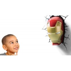 Máscara Iron Man 3D Decorativa/Night Light