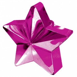 Peso Balões Estrela Rosa Forte